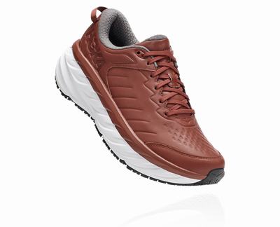 Hoka One One Men's Bondi Sr Road Running Shoes Brown/White (HO5621) Australia